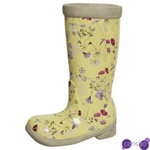 Ваза Vase Boot yellow