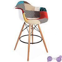 Барный Стул Eames Patchwork bar style DSW designed by Charles and Ray Eames