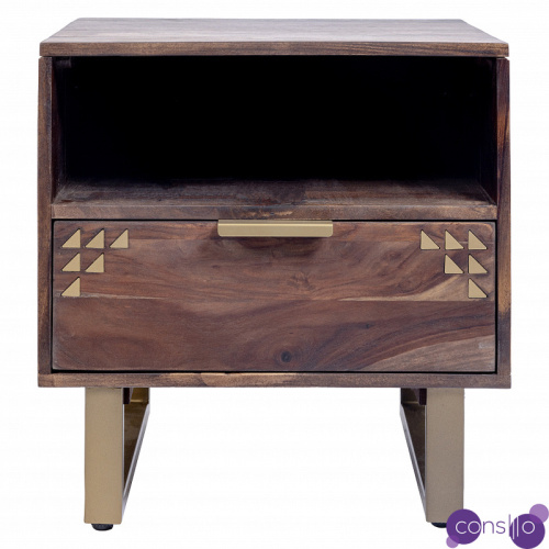 Тумбочка из массива дерева Шишам Indian Rosewood