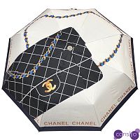 Зонт раскладной CHANEL дизайн 012 Бежевый цвет