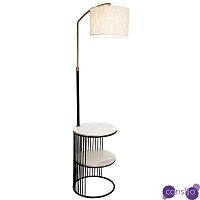 Торшер с абажуром и приставным столом Zullo Lighting and Furniture Floor Lamp