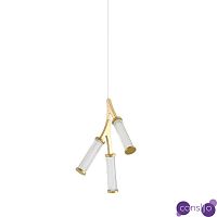 Люстра Cylinder Branches Chandelier Gold 3