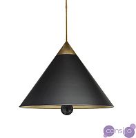 Подвесной светильник Cleo Pendant Brass & Black designed by Kelly Wearstler
