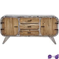 Комод в стиле Лофт Kelowm chest of drawers с 3-мя ящиками и 2-мя дверцами