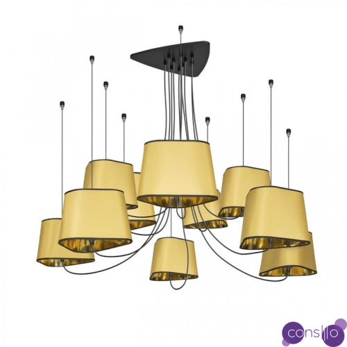 Люстра Designheure Lighting Gold 10 плафонов