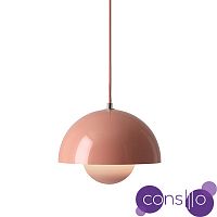 Подвесной дизайнерский светильник Flowerpot by Verpan Panton (розовый)