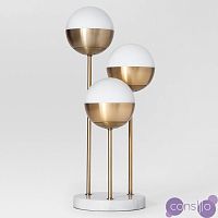 Geneva Glass Table Lamp Triple Globe