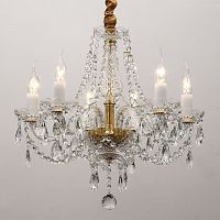 Хрустальная люстра со стеклянными рожками CRYSTAL LAMPS