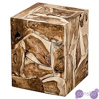 Приставной стол Wooden Cube Side Table