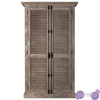 RH Shutter Double-Door Cabinet Шкаф с реечными дверями дуб