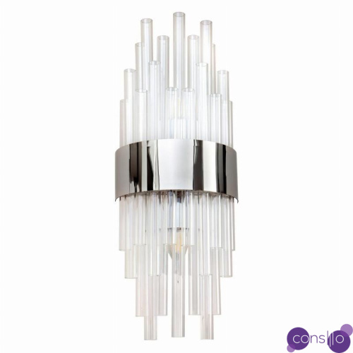 Бра на 2 лампы Flutes Chrome