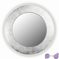 Круглое зеркало настенное серебро PIECES