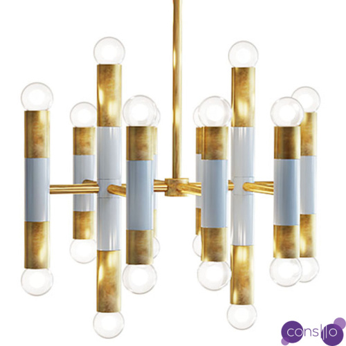 Люстра из латуни Stamens 20 ламп