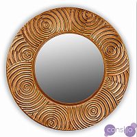 Бронзовое зеркало круглое настенное PENUMBRA