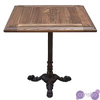 Стол для ресторана Cast iron and Oak restaurant table square