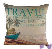 Подушка с принтом Travel
