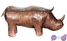 Пуф Носорог темное золото экокожа