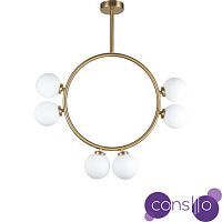 Потолочный дизайнерский светильник Circl by Atelier Areti 6 (золотой)
