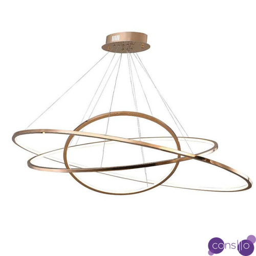 Люстра Plexus Ring Horizontal Trio Gold