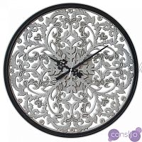 Часы настенные круглые серебро REFINED L