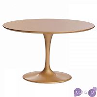 Обеденный стол круглый золотой 100 см Apriori T