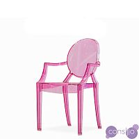 Стул-кресло Louis by Kartell (прозрачный/розовый)