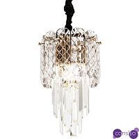 Подвесной хрустальный светильник Harmonica Crystal Gold Hanging Lamp