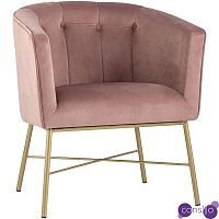 Кресло Mabel велюр цвет пыльно-розовый