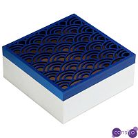 Шкатулка Deep Blue Scales Pattern Box