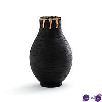 Ваза Ceramic Vase & Rattan D20