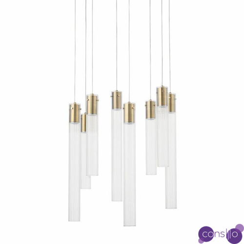Люстра Jenae Glass Tubes Chandelier 8