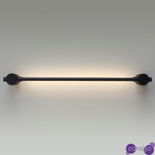 Черное светодиодное бра Trumpet tube