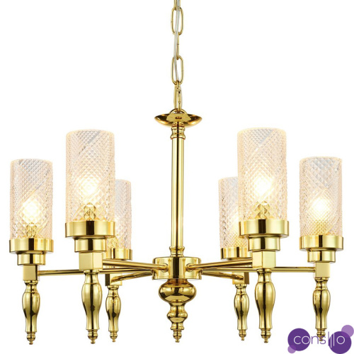Люстра золотого цвета Balusters D55 см