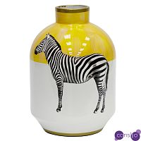 Ваза Zebra Vase white and yellow