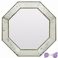 Зеркало серебряное восьмиугольное в состаренной раме King