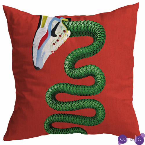 Декоративная подушка Seletti Cushion Sneaker Snake