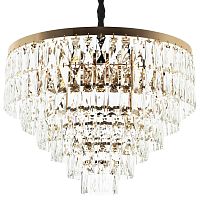 Люстра с прямоугольными хрустальными подвесками Lunet Crystal Rectangulars Chandelier 12