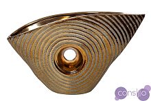 Ваза керамическая декоративная (золотая) 18H2508L-4