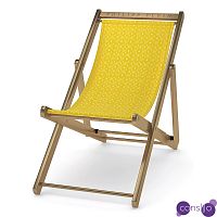 Кресло Philipp Plein Deck Chair Жёлтое