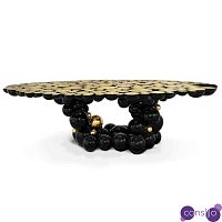 Обеденный стол Newton Dining Table in Black Lacquered Aluminum by Boca do Lobo