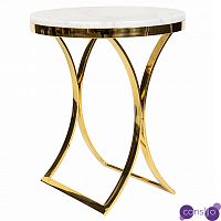Кофейный столик на подстолье золотого цвета Noelle