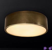 Подвесной дизайнерский светильник Antiqued Metal Drum Flushmount by Restoration Hardware