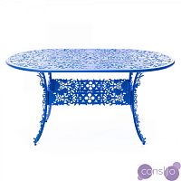 Обеденный стол Industry Collection ALUMINIUM OVAL TABLE – SKY BLUE