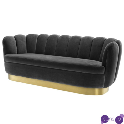 Диван Eichholtz Sofa Mirage dark grey