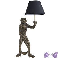 Настольная лампа Monkey with Black Lampshade
