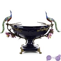 Чаша Deep Blue Peacock Bowl