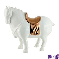 Фигурка керамика большая лошадь белая White Horse