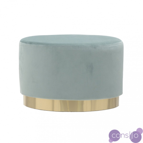 Пуф Golden Belt Turquoise Pastel