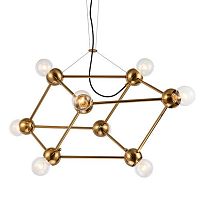 Люстра Molecule Gold Chandelier