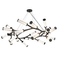 Люстра Cylinder Branches Chandelier Ring Black
